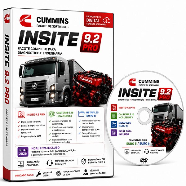 Cummins INSITE 9.2 PRO + CALTERM 5.16 + INCAL 2026