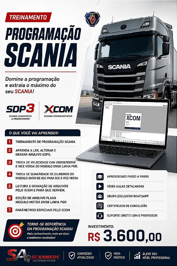 TREINAMENTO PROGRAMAÇÃO SCANIA