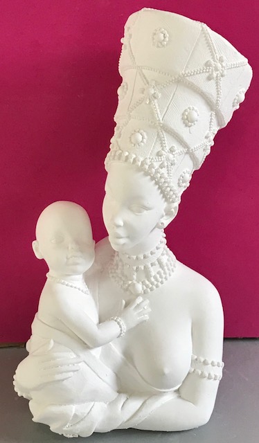 AFRICANA COM FILHO BUSTO - 1044