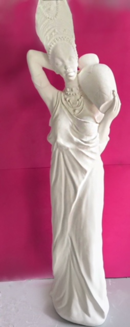 AFRICANA COM VASO 80CM -1054
