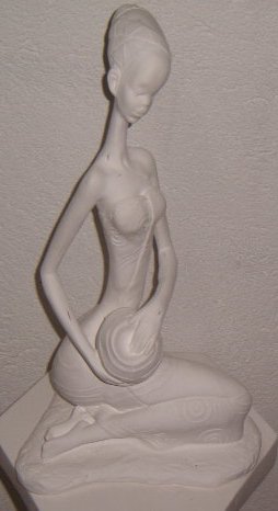 AFRICANA SENTADA 40CM - 1118