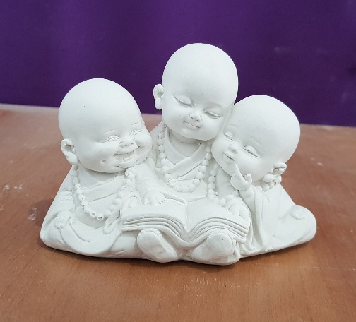 MONGE LENDO BEBÊ 10 CM - 2108