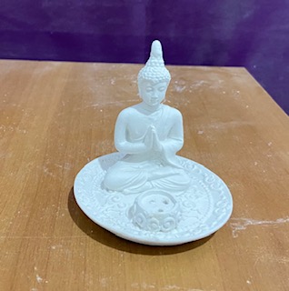 BUDA TIBETANO PORTA INCENSO 9CM - 2327