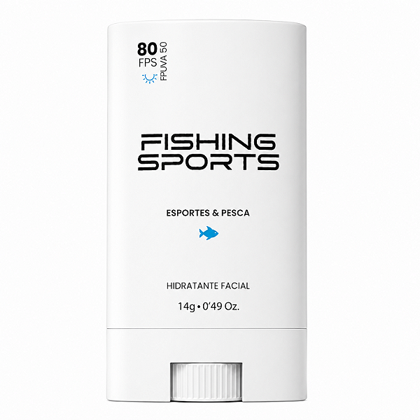 Protetor Solar Facial Fishing Sports Stick Fps 80 14g
