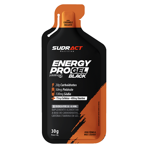 Energy Pro Gel Black 30g Caramelo Salgado