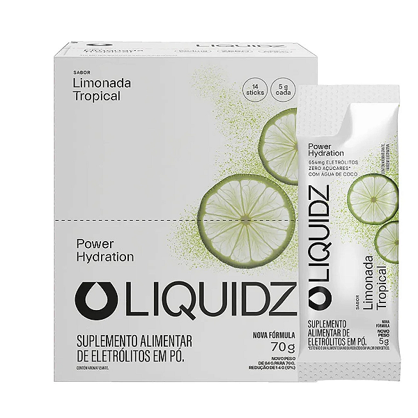 Liquidz Limonada Tropical  Caixa c/ 14 Stick  5g