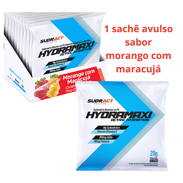 Hydramaxi 20g Morango Maracujá