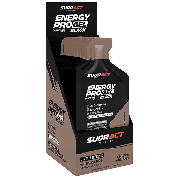 Energy Pro Gel Black 30g Cx 10sc Café Expresso
