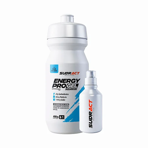 Kit Energy Pro Gel 480g Squeeze + Mini Água de Coco