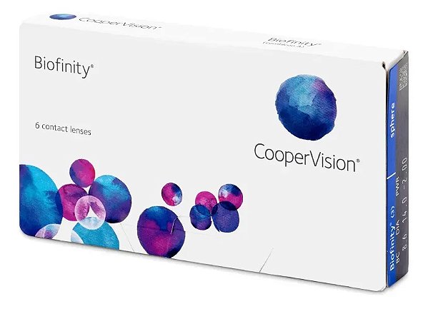 Lentes de Contato Biofinity caixa com 3 Pares