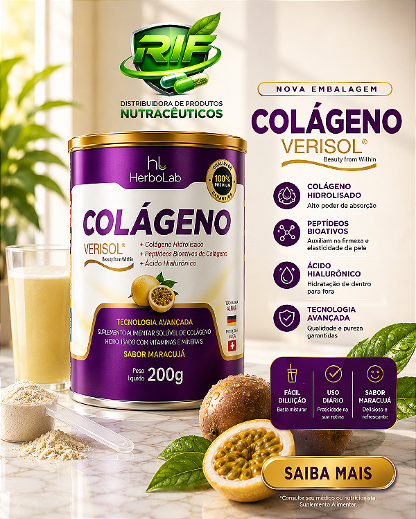 Colágeno Verisol Maracujá 200g Hidrolisado