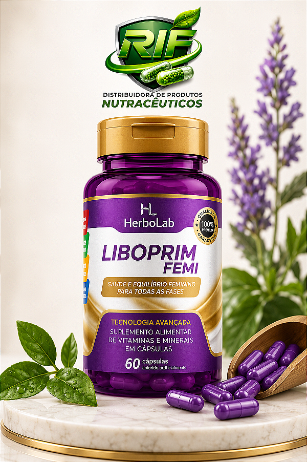 Liboprim Femi 60 Cápsulas Saúde Feminina