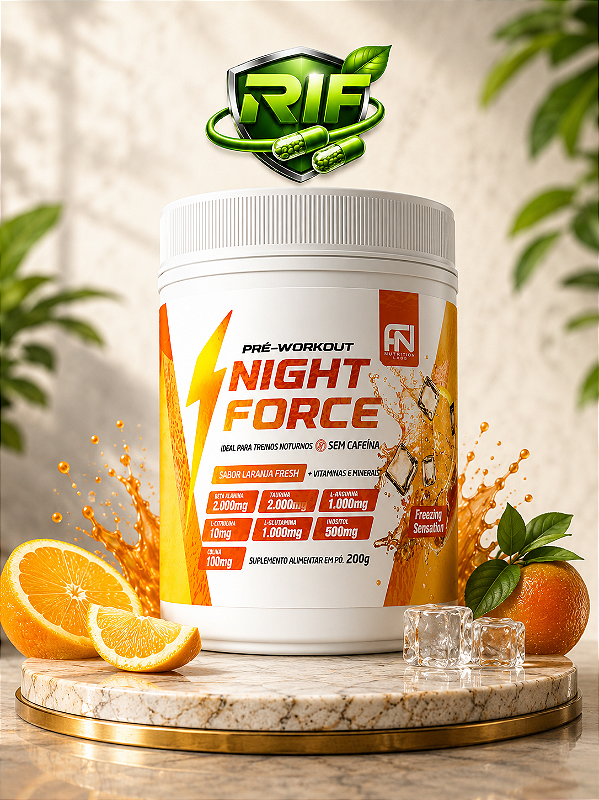 Pre Treino Night Force Laranja Fresh