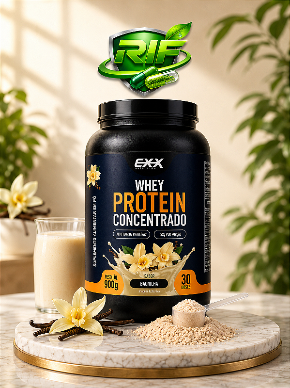 Whey 100% Concentrado 900g Baunilha