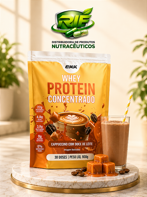 Whey Protein Concentrado 900g Cappuccino Doce Leite