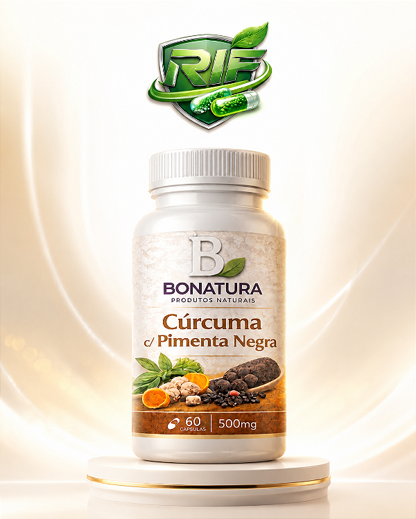 Cúrcuma com Pimenta Negra 500mg 60 cápsulas