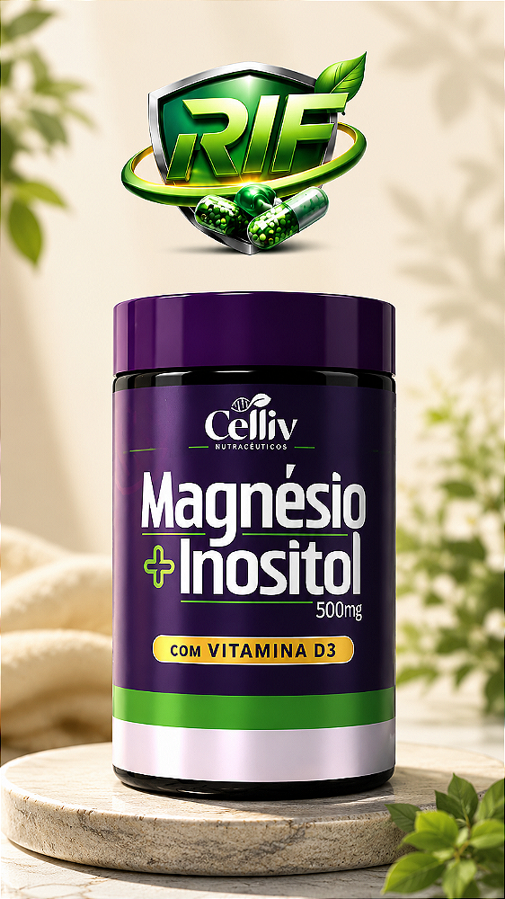 Magnésio + Inositol 500 mg Celliv Nutraceuticos