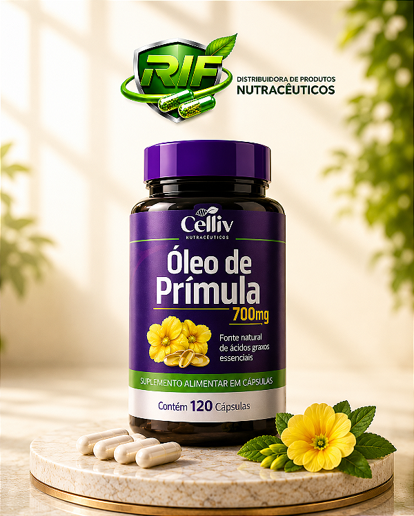 Óleo de Prímula 700mg 60 Cápsulas