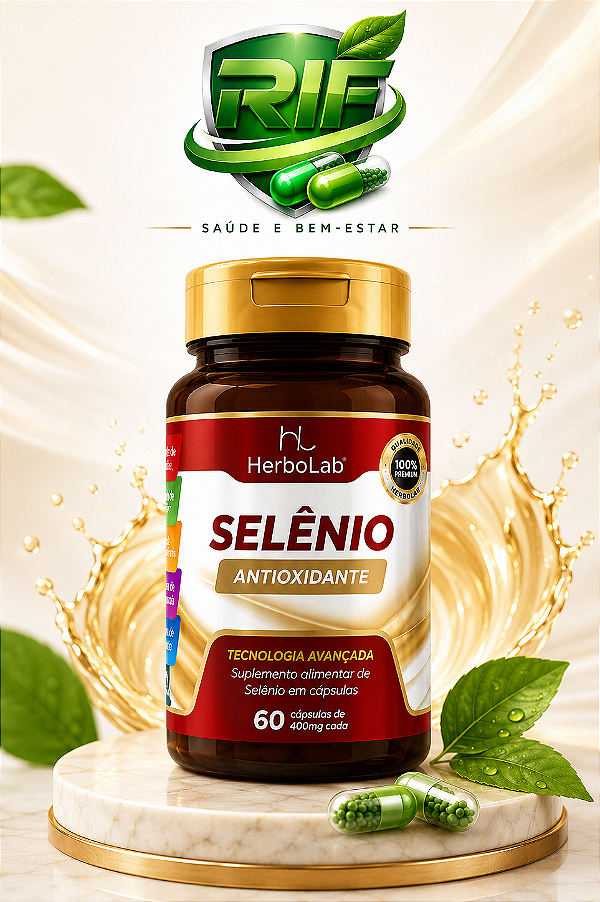 Selênio 400mg 60 cápsulas Antioxidante
