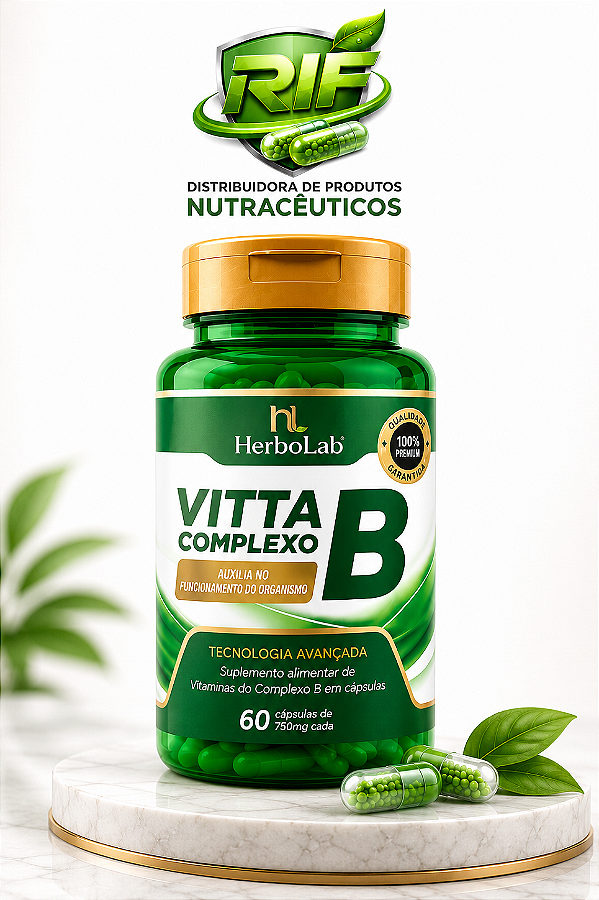 VITTA Complexo B 60 Cápsulas 750mg