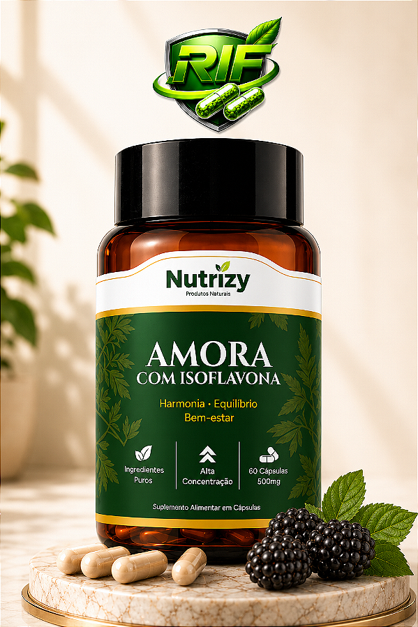 Amora com Isoflavona 500mg Nutrizy
