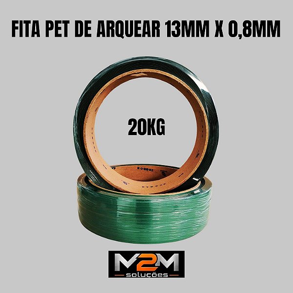 Fita PET de arquear 13mm x 0,8mm 20kg em Itu