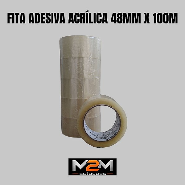 Fita Adesiva Acrílica 48mm x 100m em Itu