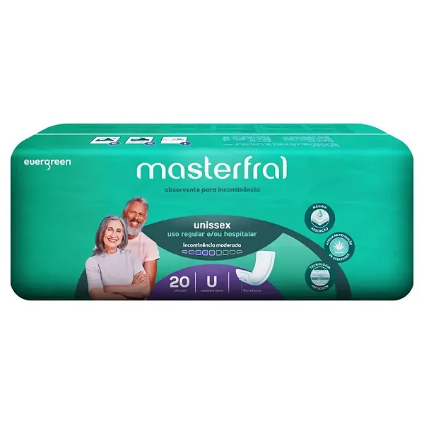 Absorvente Geriátrico Masterfral Confort 20 Unidades