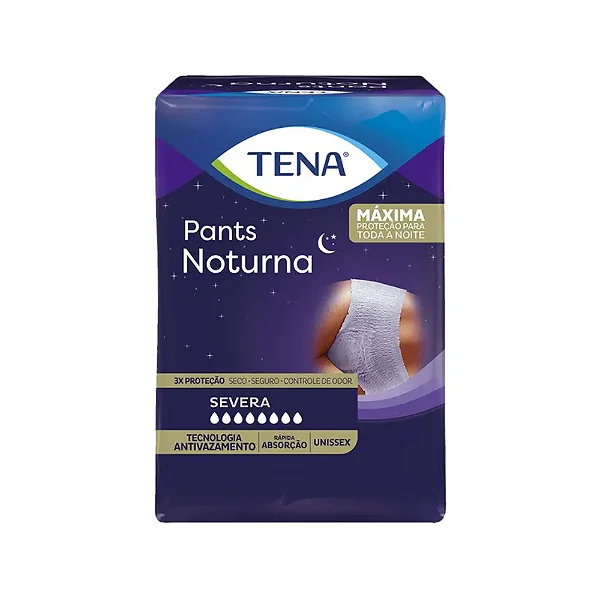 Fralda TENA Pants Noturna P/M c/ 16 Unidades