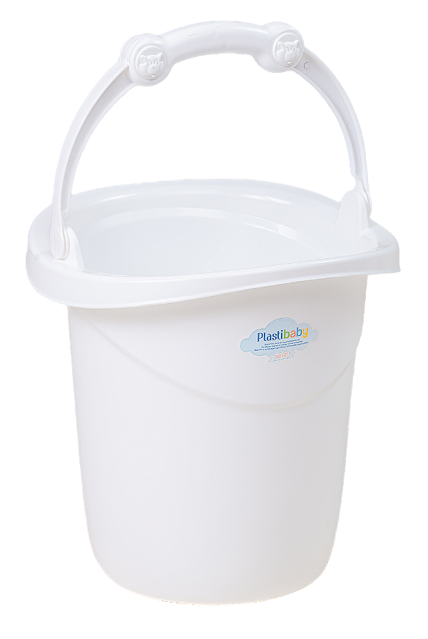 Balde Plástico Resistente 11 Litros Multiuso Plastibaby