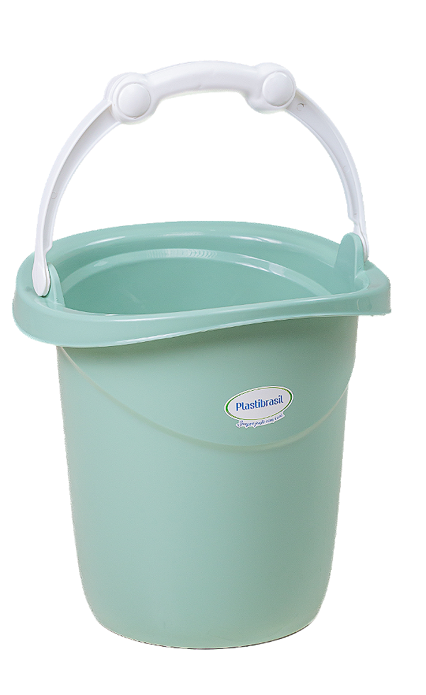 Balde Plástico Resistente 11 Litros Multiuso Plastibaby