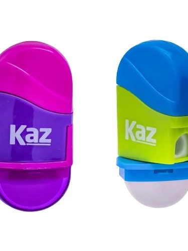 Apontador Coletor com Borracha Kaz