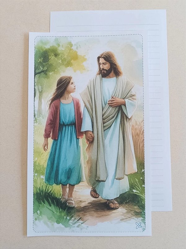 Papéis de Carta Coleção ELE & EU com 05 unidades
