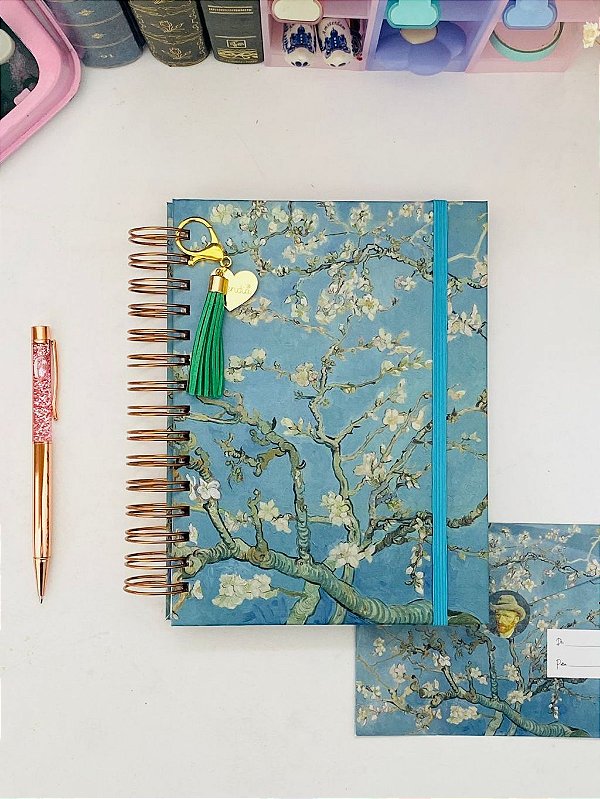 Caderno Wire-o Reposicionável – Amendoeira em Flor