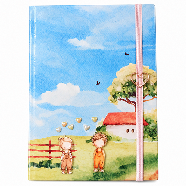 CADERNO AMOR DE INFÂNCIA  - PAUTADO - 128 folhas