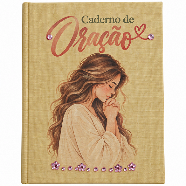 CADERNO DE ORAÇÃO - MOMENTO DE FÉ CAPA EM TECIDO - A5