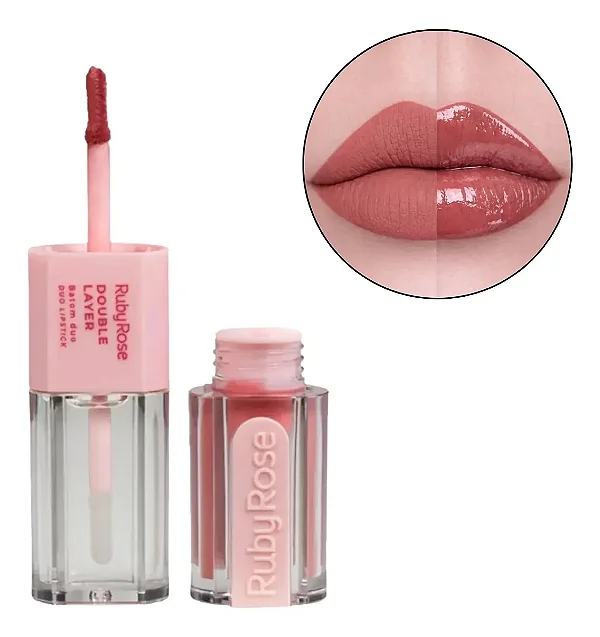 Batom Duo Matte - Double Layer - RUBY ROSE DL20