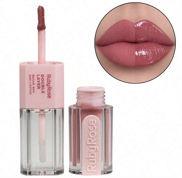 Batom Duo Matte - Double Layer - RUBY ROSE DL40