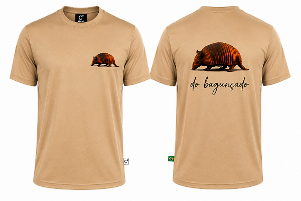 Camiseta Tatu do Mundo Usando