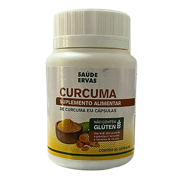 Cúrcuma Saúde Ervas 30 Cápsulas