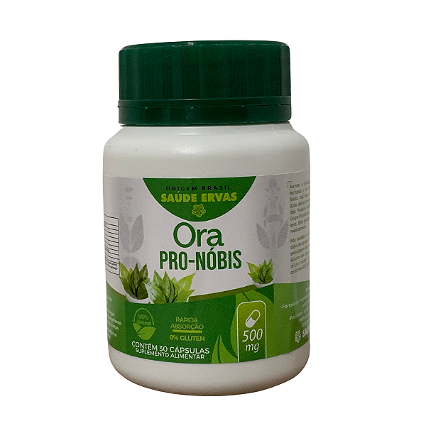 Ora-Pró-Nobis Amazon / Saúde Ervas 30 Cápsulas