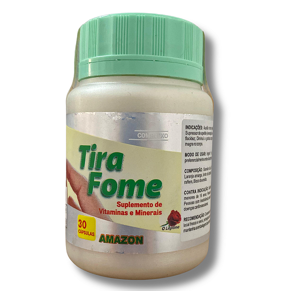 Tira Fome Saúde Ervas 30 Cápsulas