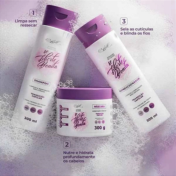 Kit Se Liberte Bonita (Cachos) Belkit 3 Itens