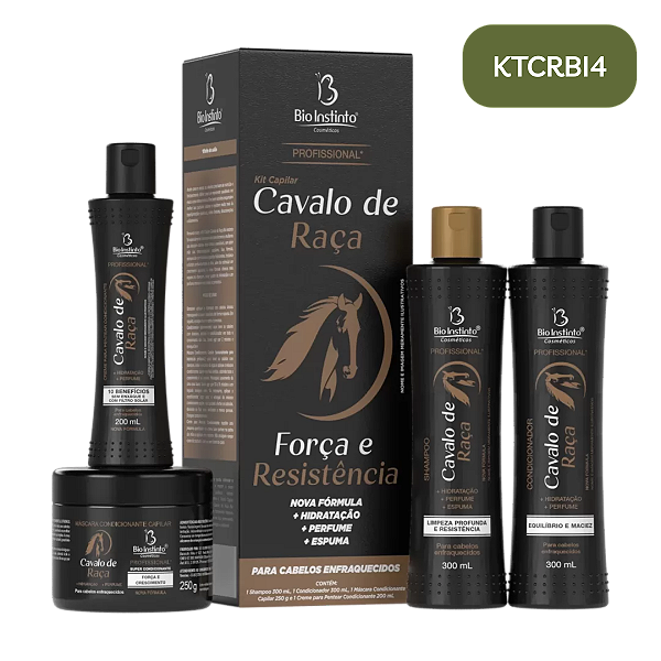 Kit Cavalo de Raça Bio Instinto 4 Itens