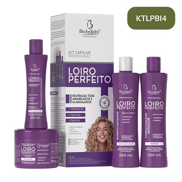 Kit Loiro Perfeito Bio Instinto 4 Itens