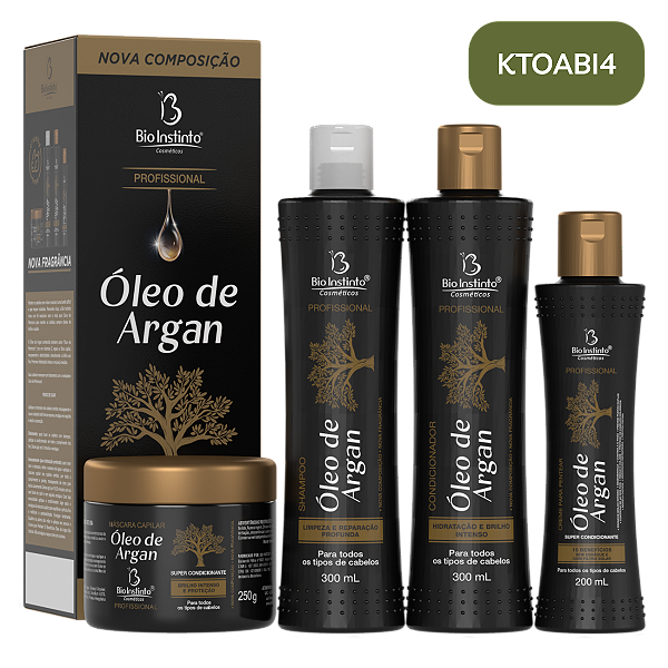 Kit Óleo de Argan Bio Instinto 4 Itens
