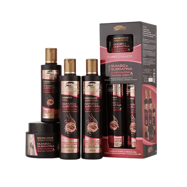 Kit Quiabo e Queratina Alquimia 4 Itens