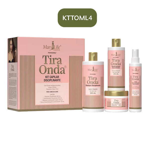 Kit Tira Onda Mary Life 4 Itens