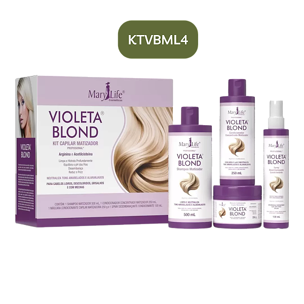 Kit Violeta Blond Mary Life 4 Itens