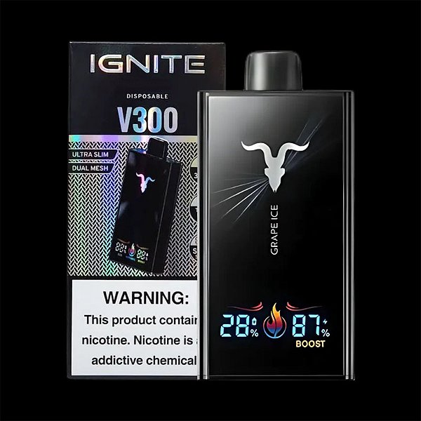 POD DESCARTÁVEL IGNITE V300 BLCK 30000 PUFF - und